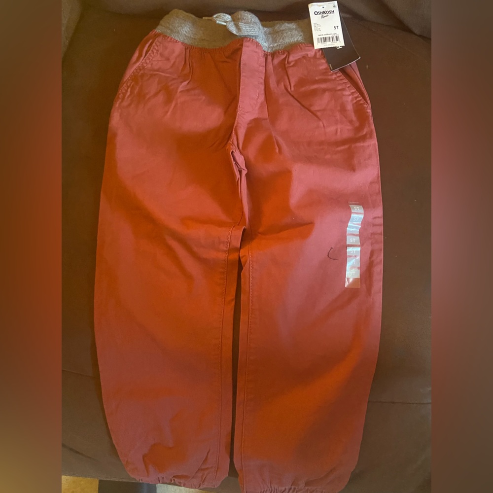 Burgundy toddler pants